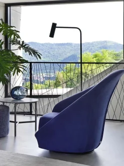 Flou Poltrona con seduta fissa Lilia in Offerta Outlet- Poltrone