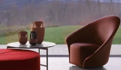 Flou Poltrona con seduta fissa Lilia in Offerta Outlet- Poltrone