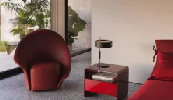 Flou Poltrona con seduta fissa Lilia in Offerta Outlet- Poltrone