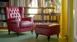 Outlet Poltrona con seduta fissa Bergere a prezzo Outlet Poltrone