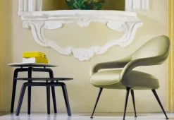 Poltrona Frau Poltrona con seduta fissa Letizia a prezzo Outlet- Poltrone