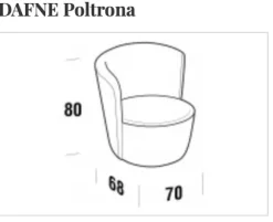 Clearance Poltrona Dafne in Tessuto SCONTATA Poltrone