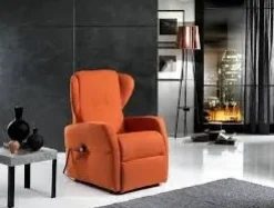 Artigianale Poltrona Ginger con movimento relax a marchio con uno sconto imperdibile- Poltrone Relax