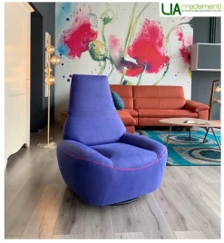 Discount Poltrona in Microfibra Smirk in Offerta Outlet Poltrone