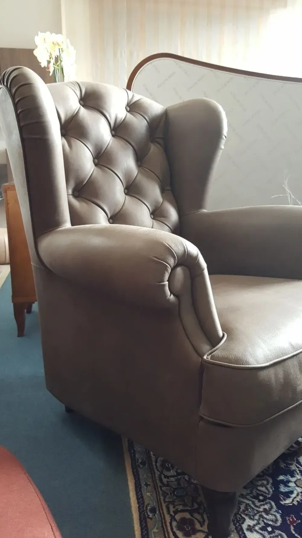 Cavadivani Poltrona in Pelle Kelly in Offerta Outlet- Poltrone