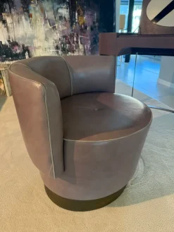 Sale Poltrona in Pelle Poltrona anais girevole a prezzo scontato Poltrone