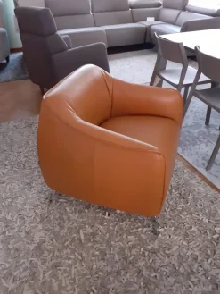 Artigianale Poltrona in Pelle Sidney a prezzo scontato- Poltrone