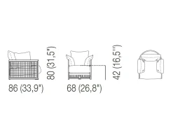 Poltrona in stile design Tiffany in Offerta Outlet^Artigianale Outlet