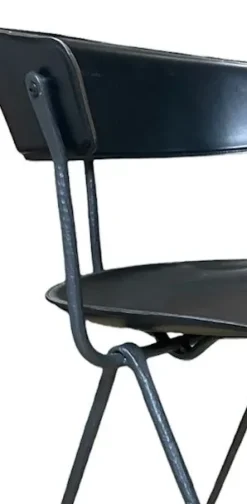 Discount Poltrona in stile design Poltroncina officina inpelle nera in Offerta Outlet Poltrone