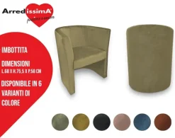 Artigianale Poltrona in stile design 01 in Offerta Outlet- Poltrone