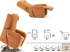 Poltrona in Tessuto Bianca in Offerta Outlet^Il Benessere Online