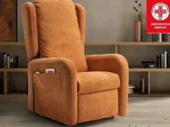 Poltrona in Tessuto Bianca in Offerta Outlet^Il Benessere Online