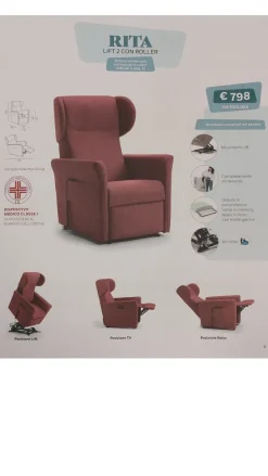 Poltrona in Tessuto Multipla a prezzo Outlet^Vitarelax Online