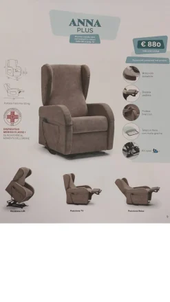 Poltrona in Tessuto Multipla a prezzo Outlet^Vitarelax Online