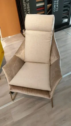 Clearance Poltrona in Tessuto New york berger in Offerta Outlet Poltrone