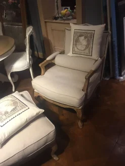 Poltrona in Tessuto Poltrona con pouf a prezzo scontato^Dialma Brown Outlet