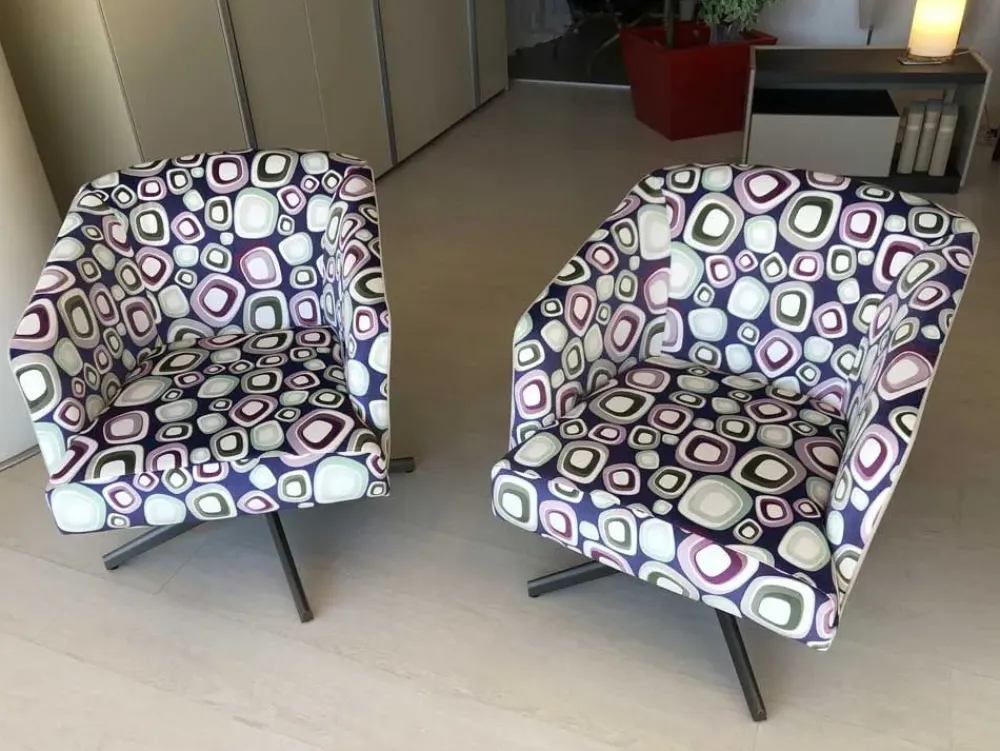 Biba Salotti Poltrona in Tessuto Tag in Offerta Outlet- Poltrone