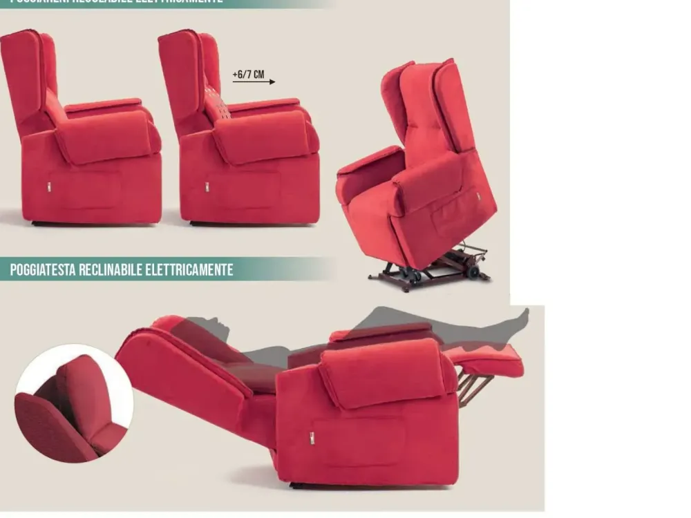 Benessere Relax Poltrona Isabel con movimento relax a marchio con uno sconto esclusivo- Poltrone Relax