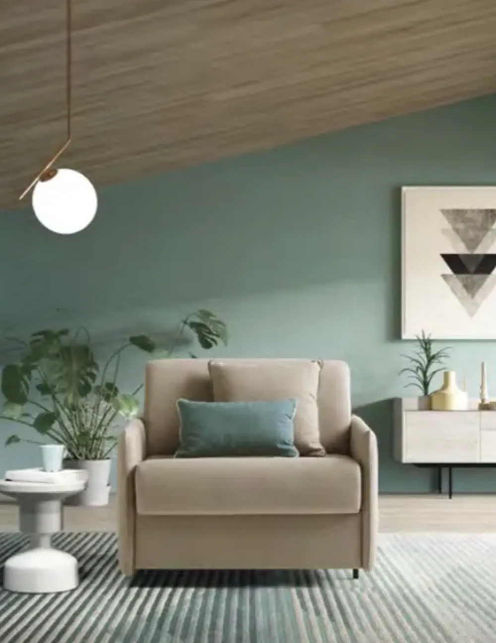 Poltrona letto con seduta fissa Naxos a prezzo Outlet^Le Comfort New