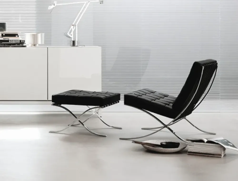 Poltrona Mies van der rohe in Tessuto SCONTATA^Artigianale