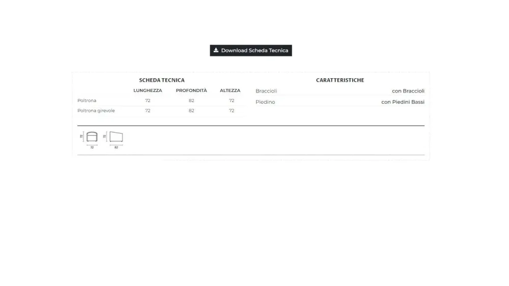 Poltrona modello Gipsy con forte sconto^Divanidea Outlet