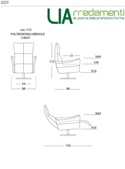 Clearance Poltrona modello Ozzy° a prezzi outlet Poltrone