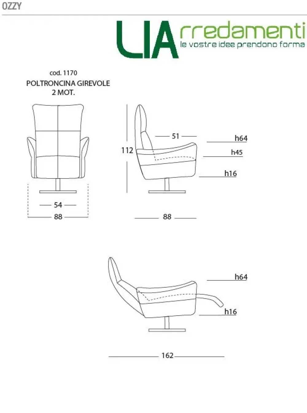 Clearance Poltrona modello Ozzy° a prezzi outlet Poltrone