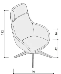 Hot Poltrona modello Truka lounge girevole oscillante ad un prezzo conveniente Poltrone