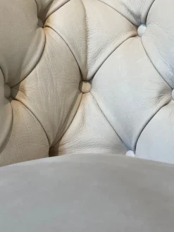 Online Poltrona pelle in misto piuma in Offerta Outlet Poltrone