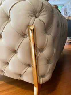 Online Poltrona pelle in misto piuma in Offerta Outlet Poltrone