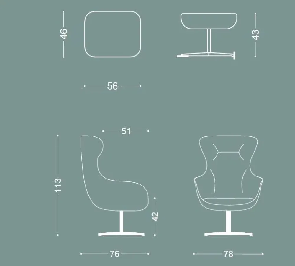 Poltrona Poltrona oro rosa con poggiapiedi in Tessuto SCONTATA^Md work Sale