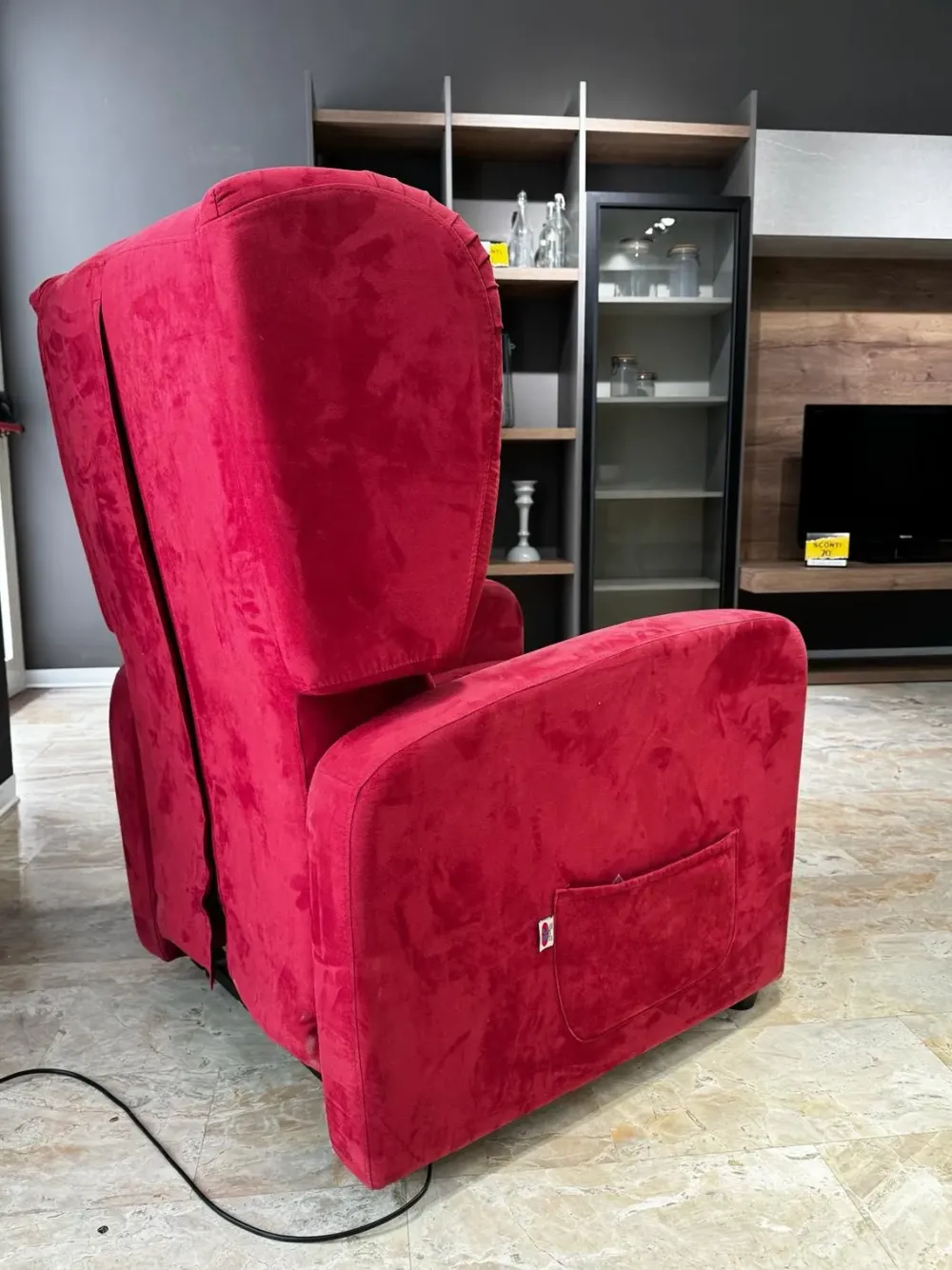 Online Poltrona relax in Microfibra Loretta scontata Poltrone Relax