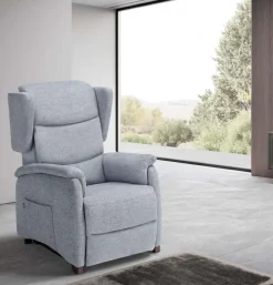 Poltrona relax in Tessuto Minù Mottes selection in offerta^Collezione esclusiva Outlet
