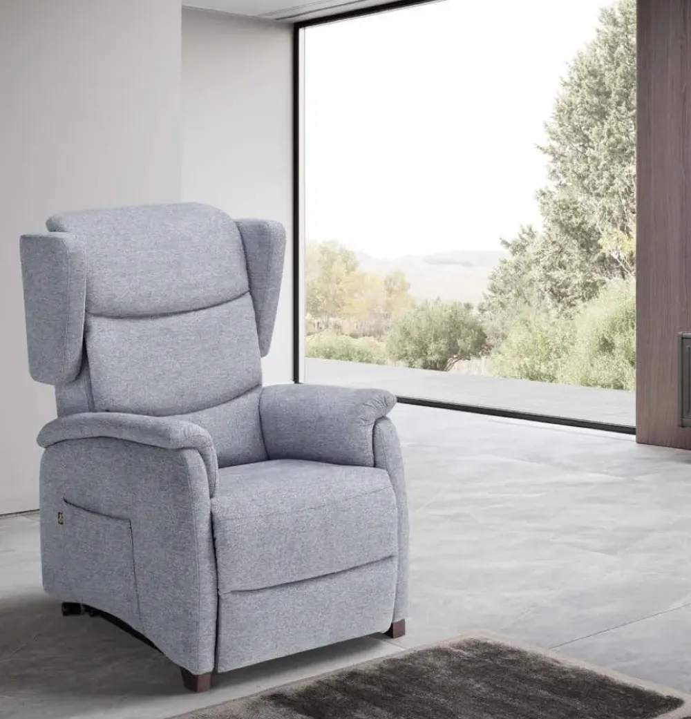 Poltrona relax in Tessuto Minù Mottes selection in offerta^Collezione esclusiva Outlet