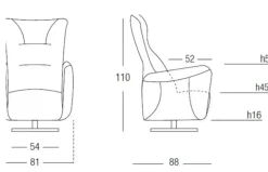 Poltrona relax modello Mira a marchio in offerta^Egoitaliano Hot