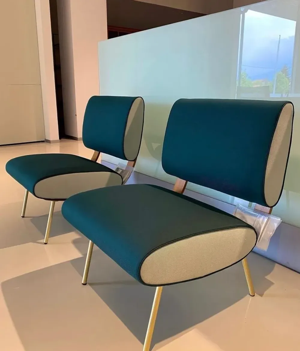 Outlet Poltrona Round d.154.5 in Tessuto SCONTATA Poltrone