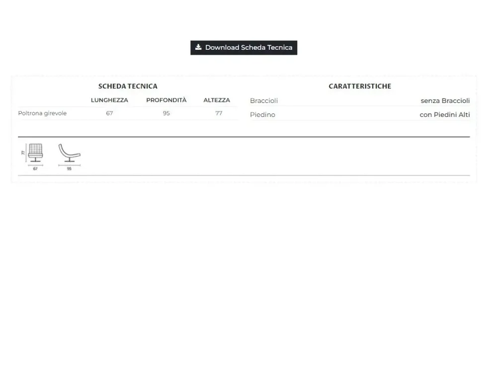 Poltrona Sissi in Pelle SCONTATA^Divanidea Hot