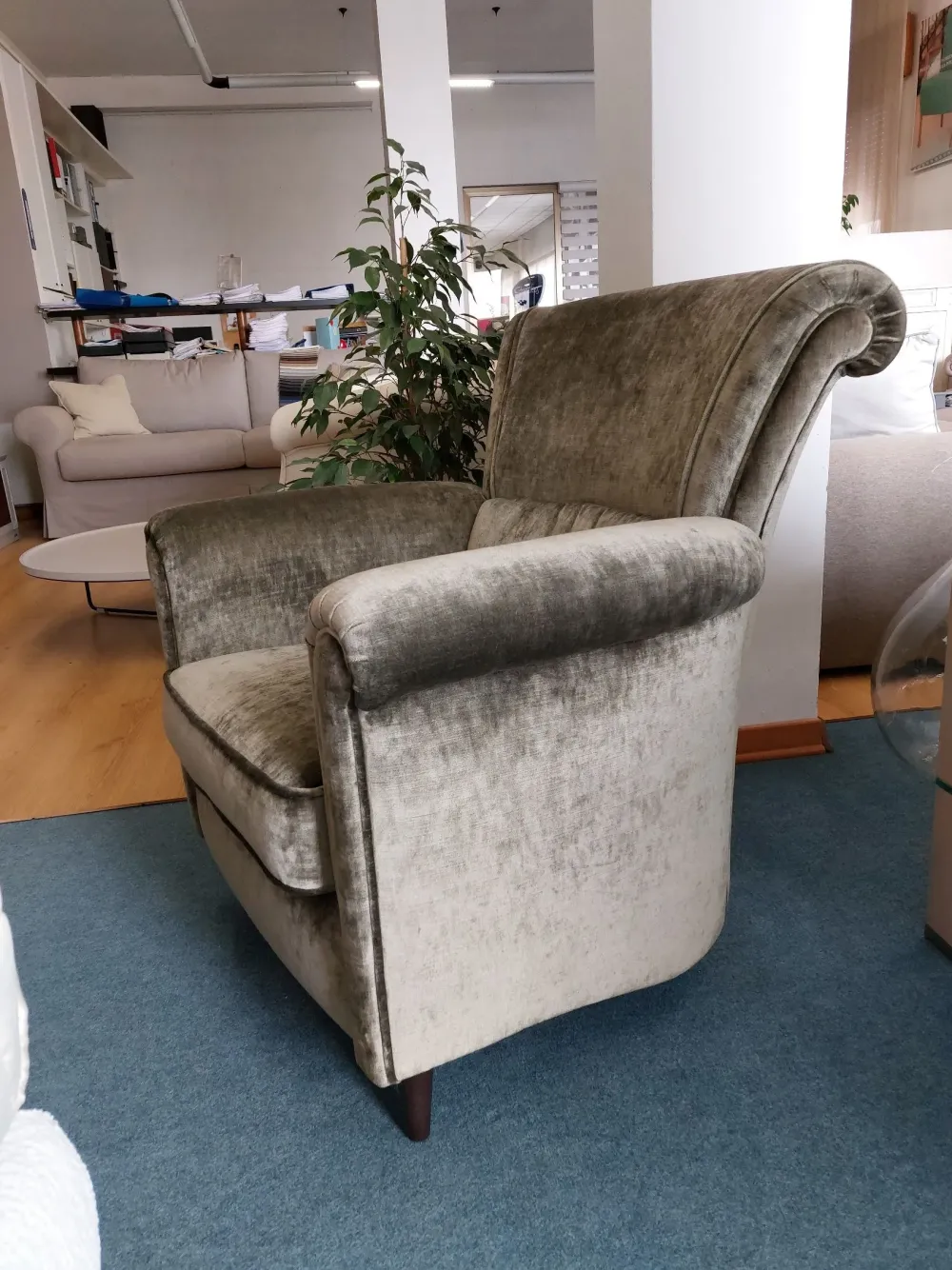 Poltrona Tiffany Art: Offerta Outlet. Tessuto di qualità.^Art Salotti Best