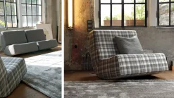 Doimo Salotti Poltroncina Dondolami Con seduta fissa a prezzi outlet- Poltrone