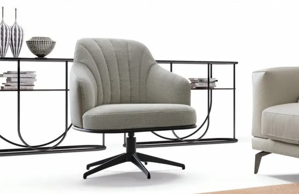 Poltroncina modello Arno in Tessuto a prezzo scontato^Artigianale Discount