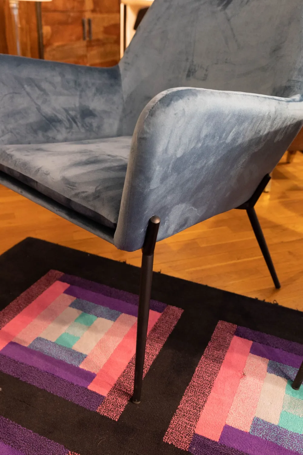 Poltroncina modello Poltrona in velluto in Tessuto a prezzo scontato^Artigianale Best