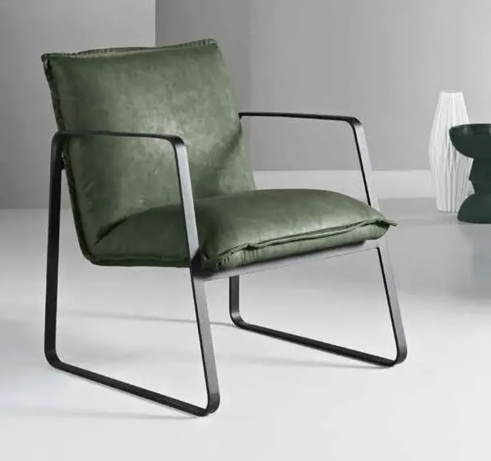 Md work Poltroncina modello Sedia design mod italia 3 colori in Ecopelle a prezzo Outlet- Poltrone