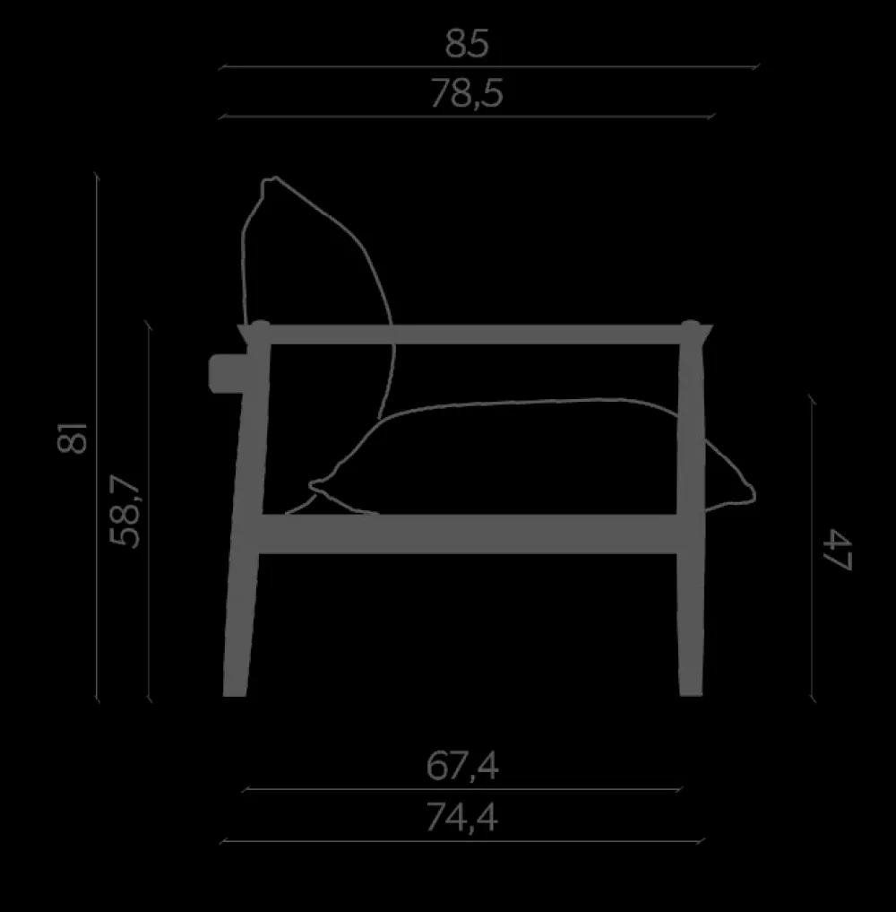 Poltroncina Sergia Con seduta fissa in offerta^Miniforms Best