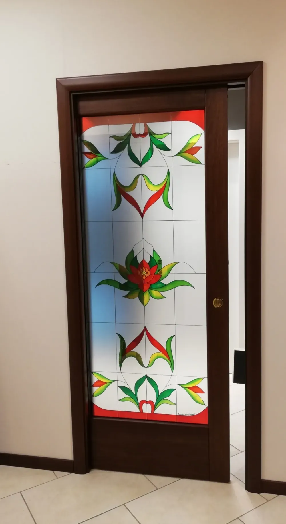 Porta a vetro unico classica con forte sconto^Garofoli Discount