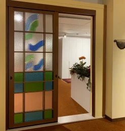 Hot Porta moderna Vetro cattedrale in Offerta Outlet Porte