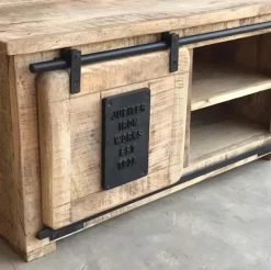 Porta tv di modello Portatv jupiter  naturale industriale  a PREZZI OUTLET^Outlet Etnico Outlet