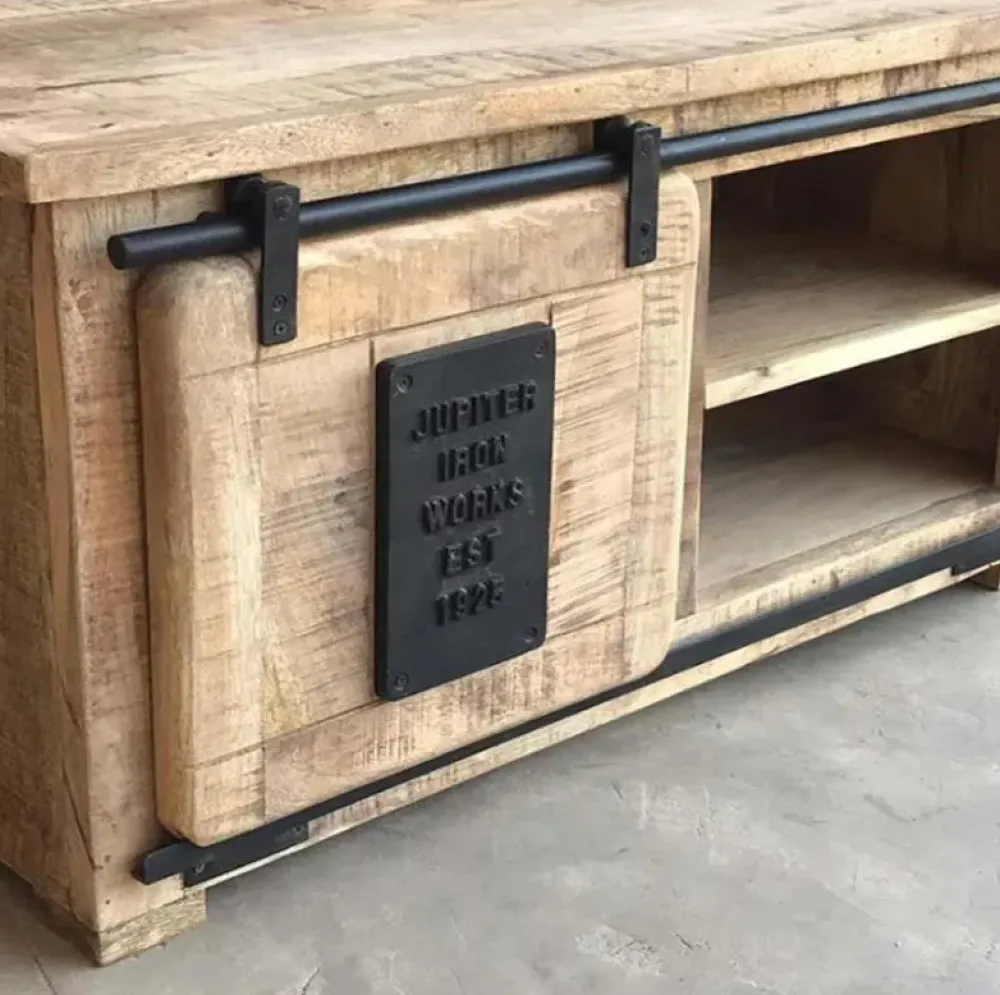 Porta tv di modello Portatv jupiter naturale industriale a PREZZI OUTLET^Outlet Etnico Outlet