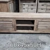 Outlet Etnico Porta tv per il soggiorno modello Porta tv teak riciclato 160 di scontato- Porta Tv