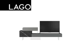 Lago Porta tv per la zona giorno modello Mobile tv 36e8 - 0746 di scontato- Porta Tv