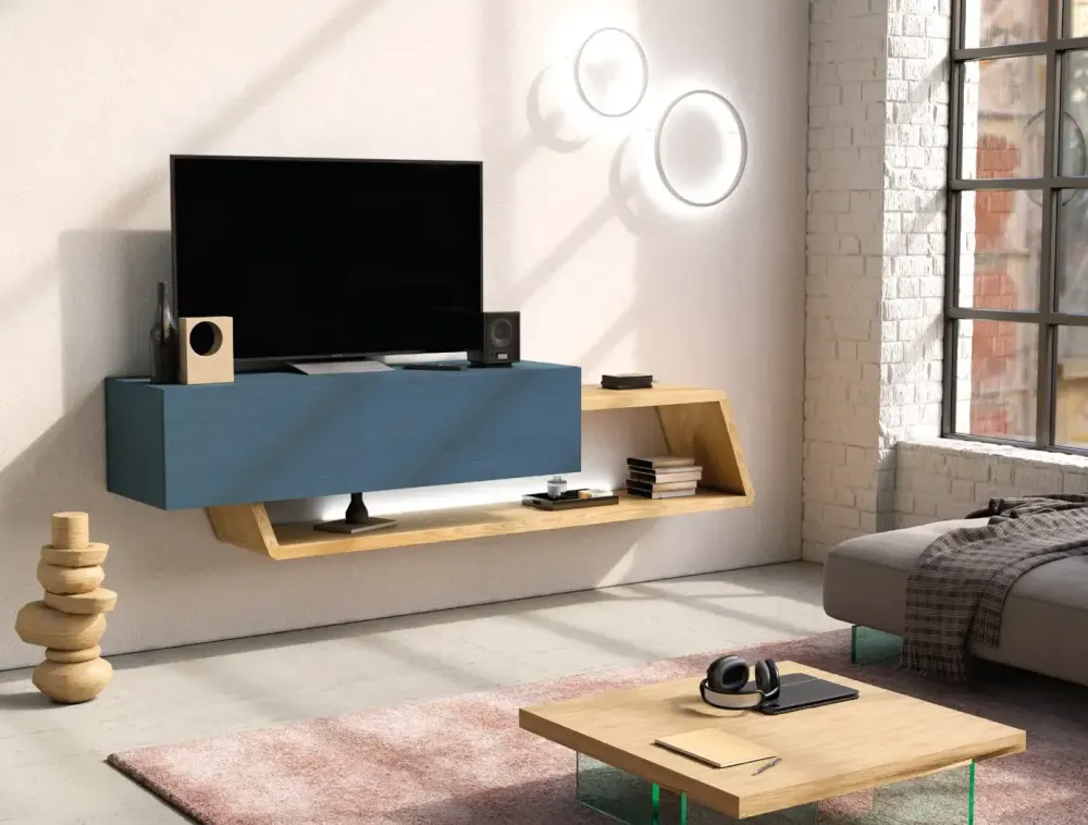 Mobilificio Bellutti Porta tv per la zona giorno modello Porta tv composizione 1 di scontato- Porta Tv